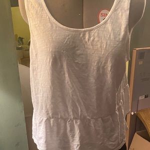 Large white tank top